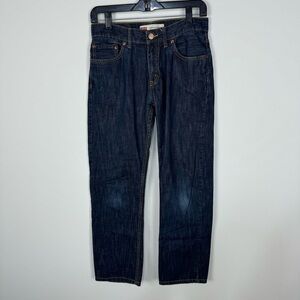 Levi's 514 dark wash straight leg denim jeans 28x28